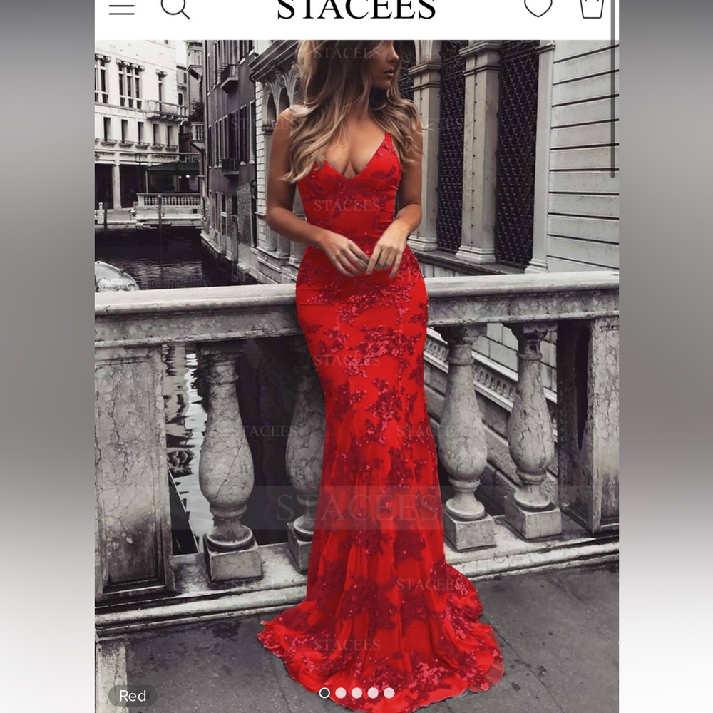 Brand new sequin mermaid style Stacees prom dress